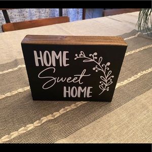 Home Sweet Home Wood Block Sign